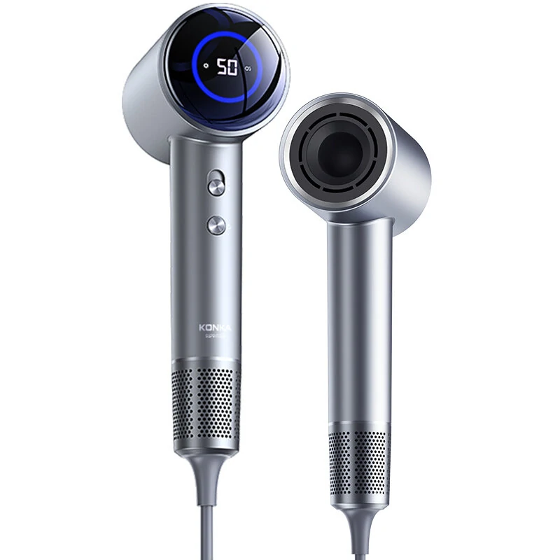 KONKA D3 1600W Hair Dryer Professional LCD Display Hair Dryer Powerful Negative Ion High Speed Hair Dryer (image for) KONKA D3 1600W Hair Dryer Professional LCD Display Hair Dryer Powerful Negative Ion High Speed Hair Dryer